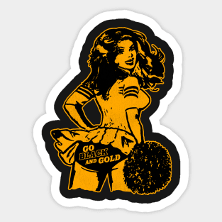 Pittsburgh Cheerleader Sticker